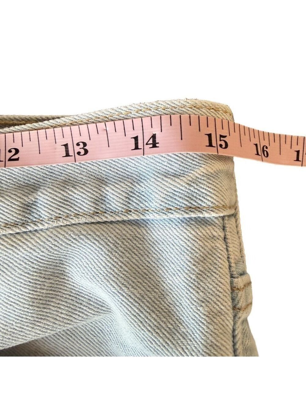 LEVIS 501 Skinny Jeans High Rise Cropped Raw Hem Distressed Size 28 - Picture 11 of 15